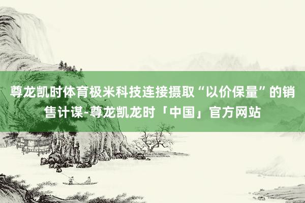 尊龙凯时体育极米科技连接摄取“以价保量”的销售计谋-尊龙凯龙时「中国」官方网站