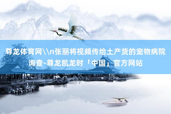 尊龙体育网\n张丽将视频传给土产货的宠物病院询查-尊龙凯龙时「中国」官方网站