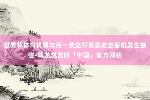 世界杯体育机翼与另一架达好意思航空客机发生擦碰-尊龙凯龙时「中国」官方网站
