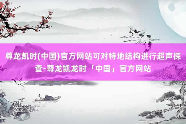 尊龙凯时(中国)官方网站可对特地结构进行超声探查-尊龙凯龙时「中国」官方网站